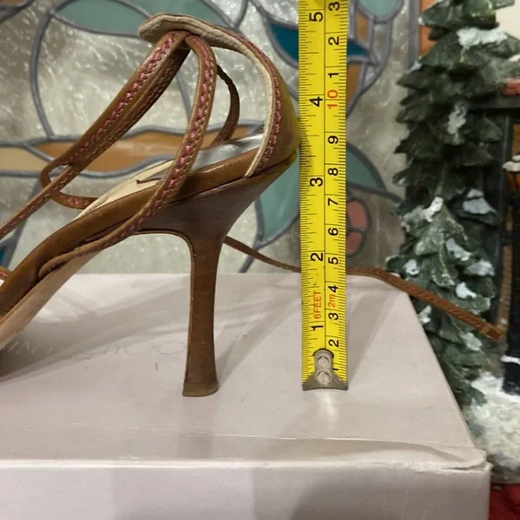 Jimmy Choo Boyce Strappy Sandals Heels Size 37 - Picture 15 of 16